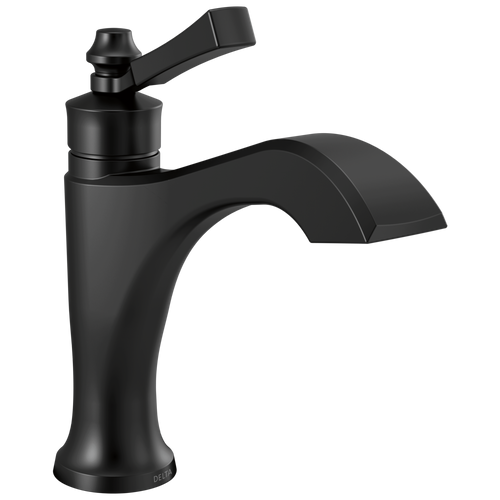 Delta Dorval: Single Handle Bathroom Faucet Matte Black