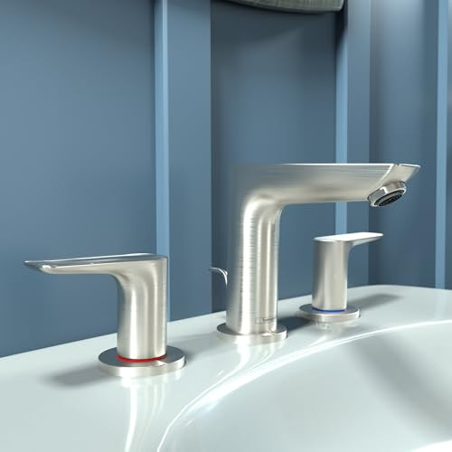 Hansgrohe 71733821 Talis E 150 Widespread Faucet, 1.2 gpm: Brushed Nickel