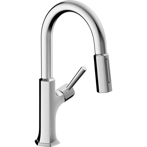 Hansgrohe 4853000 Locarno Prep Kitchen Faucet, 2-Spray Pull-Down, 1.75 GPM in Chrome