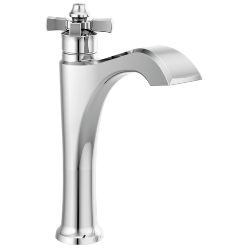 Delta Dorval 657-DST Single Handle Mid-Height Vessel Bathroom Faucet in Chrome Finish