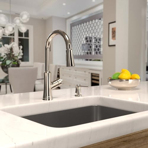 Hansgrohe 04793830 Joleena High Arc Kitchen Faucet, 2-Spray Pull-Down, 1.75 GPM in Polished Nickel