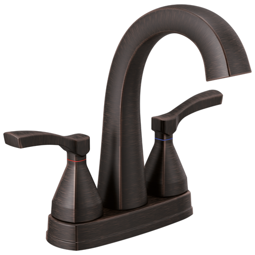 Delta Stryke®: Two Handle Centerset Bathroom Faucet Venetian Bronze