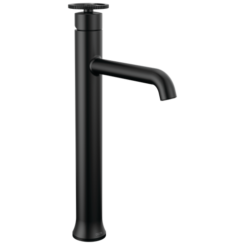 Delta Trinsic 758-BL-DST Single Handle Vessel Bathroom Faucet in Matte Black Finish