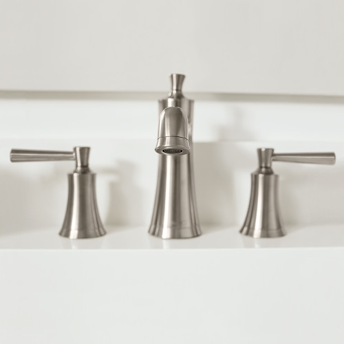 hansgrohe 4774820 Joleena Widespread Faucet 100 with Pop-Up Drain, 1.2 GPM in Brushed Nickel