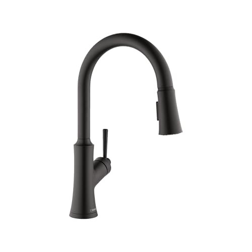 Hansgrohe 04793670 Joleena High Arc Kitchen Faucet, 2-Spray Pull-Down, 1.75 GPM in Matte Black