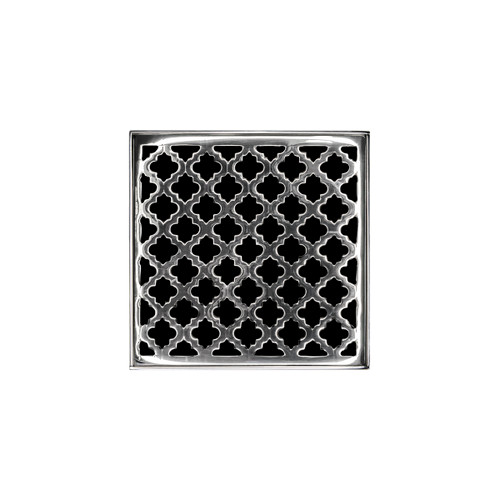 Infinity Drain 5" x 5" MD 5-2P PS Center Drain Kit: Polished Stainless