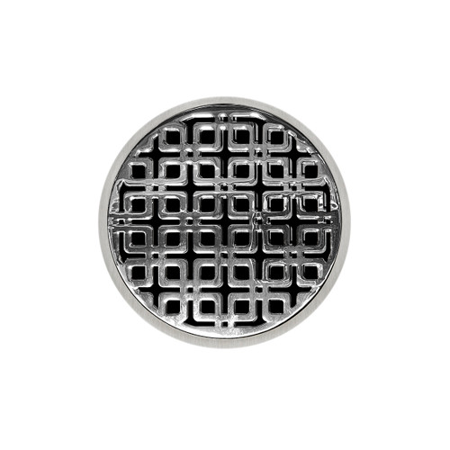 Infinity Drain 5" Round RKD 5-2A PS Center Drain Kit: Polished Stainless