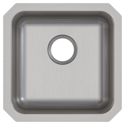 Elkay Lustertone Classic Stainless Steel, 16-1/2" x 16-1/2" x 5-3/8", Single Bowl Undermount ADA Sink