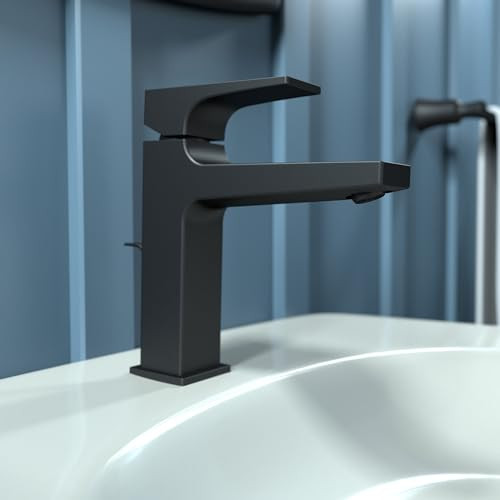 Hansgrohe 32506671 Metropol Single-Hole Faucet 110 with Lever Handle and Pop-Up Drain, 1.2 GPM in Matte Black