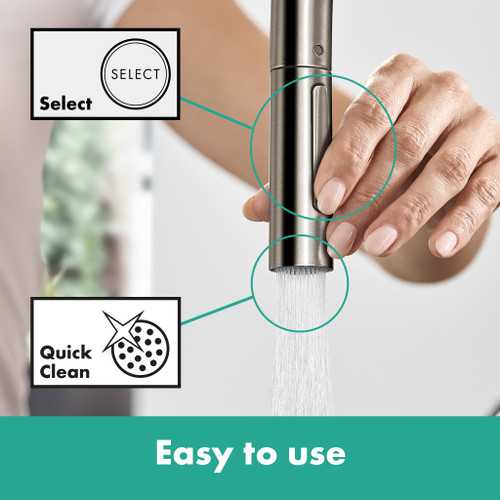 Hansgrohe 72800001 Talis N High Arc Kitchen Faucet, O-Style 2-Spray Pull-Down, 1.75 GPM in Chrome