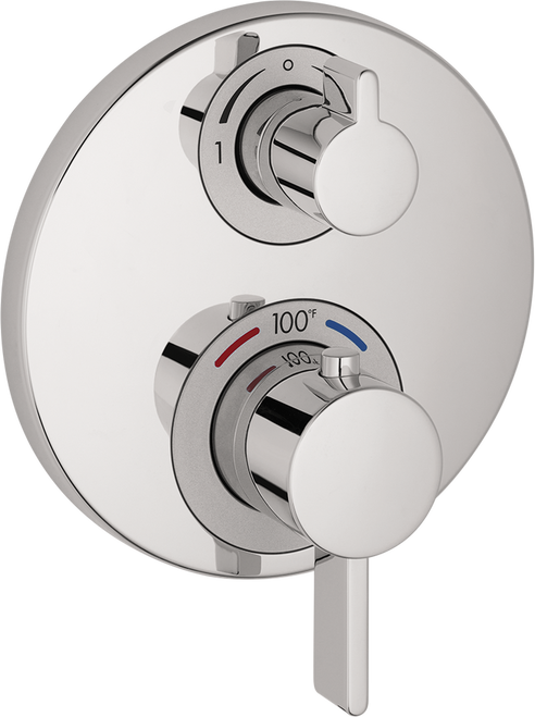 Hansgrohe Ecostat S Thermostatic Trim with Volume Control & Diverter for 2 Functions - Chrome