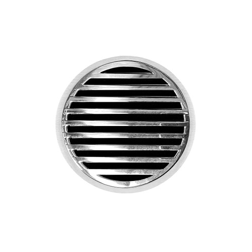 Infinity Drain 5" Round RND 5-2I PS Center Drain Kit: Polished Stainless