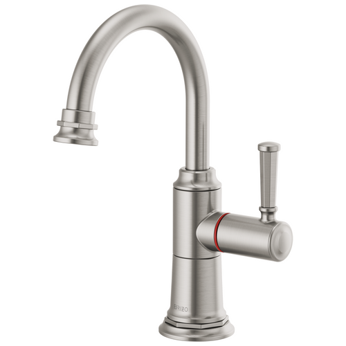 Brizo 61374LF-H-SS Rook Instant Hot Faucet with Arc Spout: Stainless