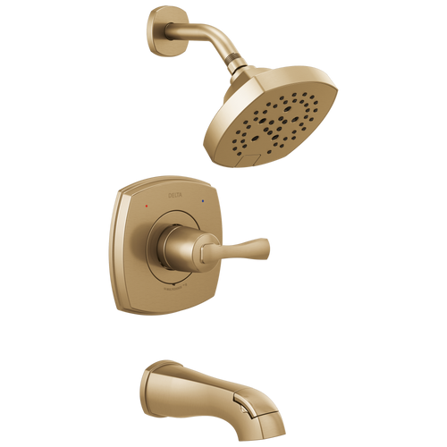 Delta Stryke: 14 Series Tub and Shower Champagne Bronze