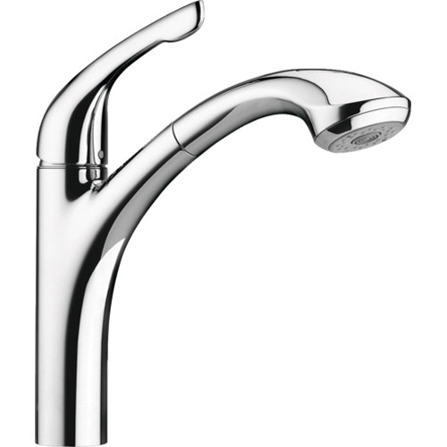 Hansgrohe 04076860 Allegro E Single Hole Kitchen Faucet STEEL OPTIK