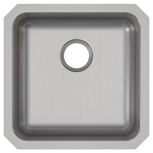 Elkay Lustertone Classic Stainless Steel 18-1/2" x 18-1/2" x 5-3/8" Single Bowl Undermount ADA Sink