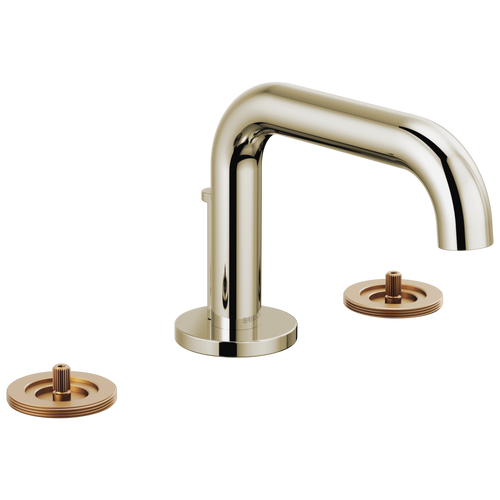 Brizo Litze 65334LF-PNLHP-ECO Widespread Lavatory Faucet with Low Spout - Less Handles 1.2 GPM in Polished Nickel Finish