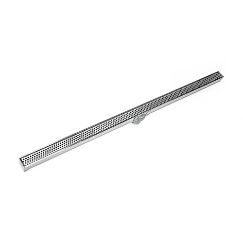 Infinity Drain 48" SDG 3848 PS Linear Drain Kit: Polished Stainless