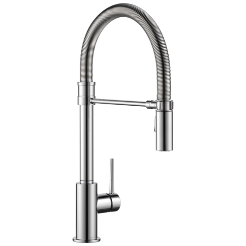 Delta Trinsic: Single Handle Pull-Down Kitchen Faucet With Spring Spout Chrome