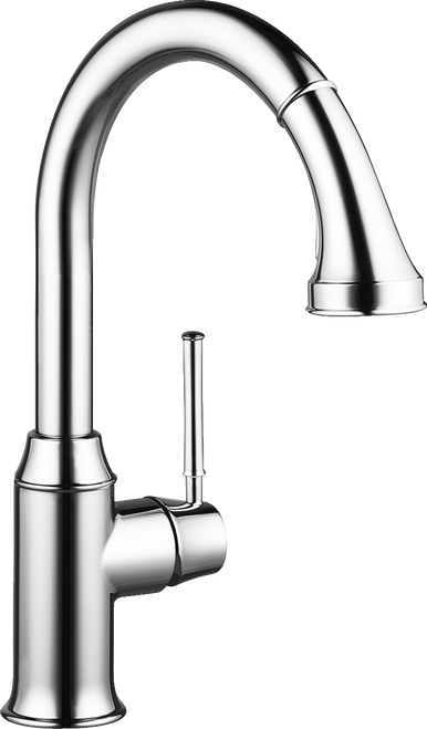 Hansgrohe 04215800 TalisC Higharc Single Hole Kitchen Faucet STEEL OPTIK