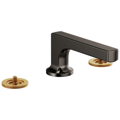 Brizo Kintsu 65308LF-BNXLHP-ECO Widespread Lavatory Faucet with Low Spout - Less Handles 1.2 GPM in Brilliance Black Onyx Finish
