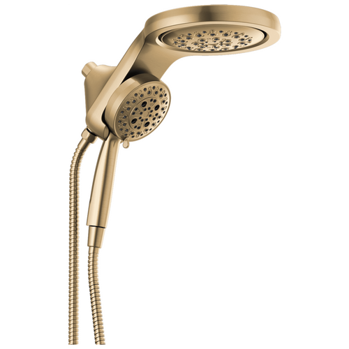 Delta Universal Showering Components 58680-CZ HydroRain HOkinetic 5-Setting Two-in-One Shower Head in Champagne Bronze Finish