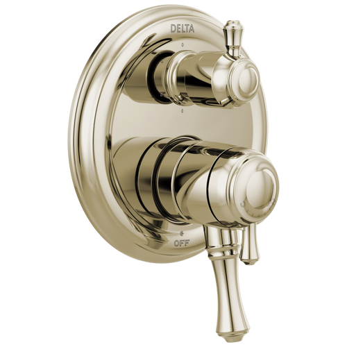 Delta Cassidy T27997-PN Traditional Monitor 17 Series Valve Trim with 6-Setting Integrated Diverter in Polished Nickel Finish