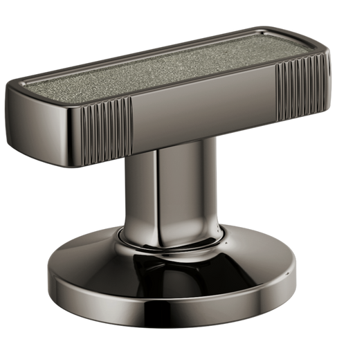 Brizo HI5306-BNXCT Kintsu® Widespread Lavatory Knob with Concrete Inlay Handle Kit: Brilliance Black Onyx