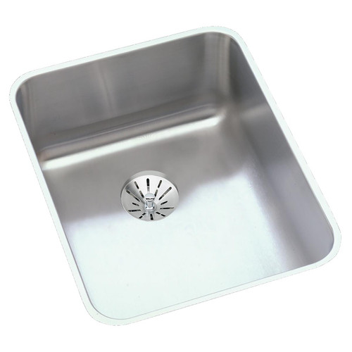 Elkay Lustertone Classic Stainless Steel 16-1/2" x 20-1/2" x 4-3/8", Single Bowl Undermount ADA Sink w/Perfect Drain
