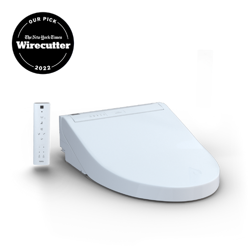 Toto SW3084#01 WASHLET C5 - Elongated Washlet Bidet Toilet Seat with PREMIST and EWATER+ Wand Cleaning with Standard Remote: Cotton White