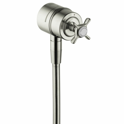 AXOR 16882831 Montreux Fix-Fit Stop w/Cross Handle Polished Nickel
