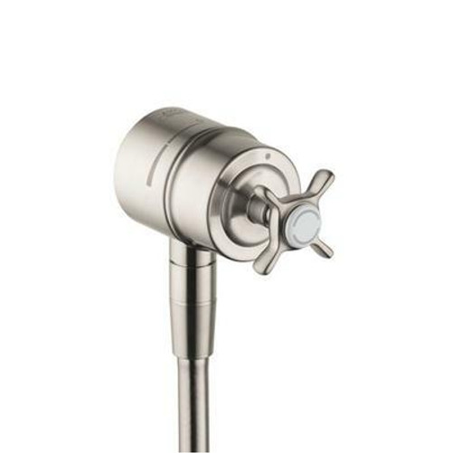 AXOR 16882831 Montreux Fix-Fit Stop w/Cross Handle Polished Nickel
