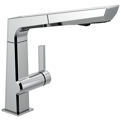 Delta Pivotal 4193-DST Single Handle Pull Out Kitchen Faucet in Chrome Finish