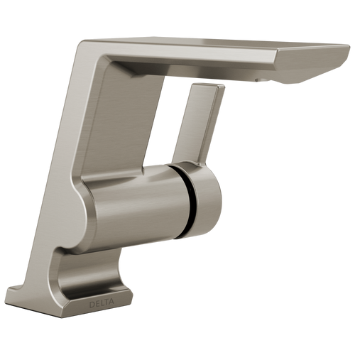 Delta Pivotal: Single Handle Bathroom Faucet Lumicoat Stainless