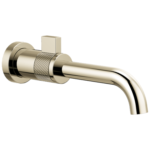 Brizo T65735LF-PN-ECO Litze Single-Handle Wall Mount Lavatory Faucet 1.2 GPM Without PopUp: Polished Nickel