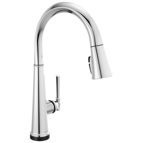 Delta Emmeline: Single Handle Pull Down Kitchen Faucet with Touch2O Technology Lumicoat Chrome