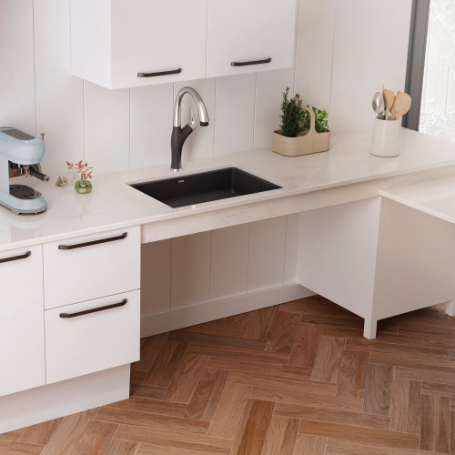 Blanco 442539 Precis 25" Single ADA Undermount - Cinder Blanco 442539 Precis 25" Single ADA Undermount - Cinder