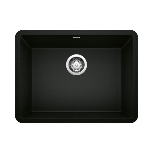 Blanco 442928: Precis Collection 24" Single Bowl Kitchen Sink - Coal Black