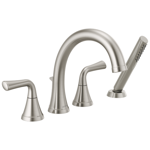 Delta Kayra T4733-SS Roman Tub Trim with Hand Shower in Stainless Finish