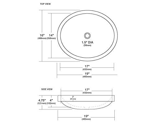 Native Trails NSL1916-A Tolosa Bathroom Sink: Ash