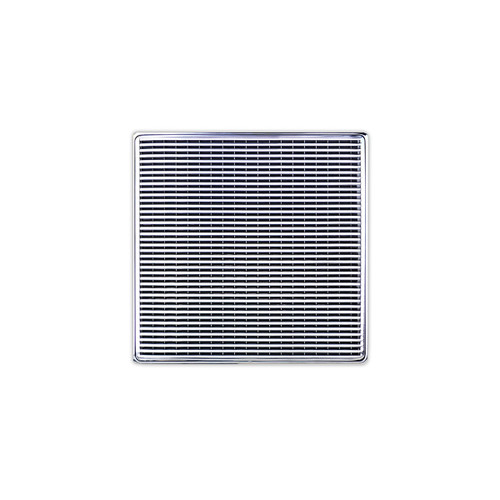 Infinity Drain 5" x 5" WD 5-2A PS Center Drain Kit: Polished Stainless