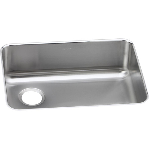 Elkay Lustertone Classic Stainless Steel 25-1/2" x 19-1/4" x 8", Single Bowl Undermount Sink with Left Drain