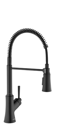 Hansgrohe 04792670 Joleena Semi-Pro Kitchen Faucet, 2-Spray, 1.75 GPM in Matte Black