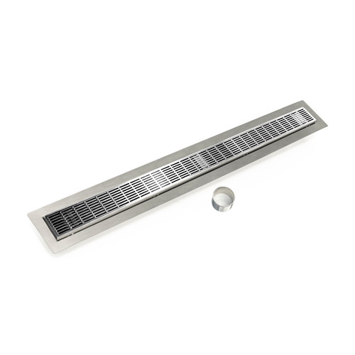 Infinity Drain 36" FCBIG 6536 PS Linear Drain Kit: Polished Stainless