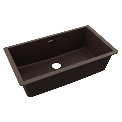 Elkay Quartz Classic 33" x 18-7/16" x 9-7/16" Single Bowl Undermount Sink Mocha