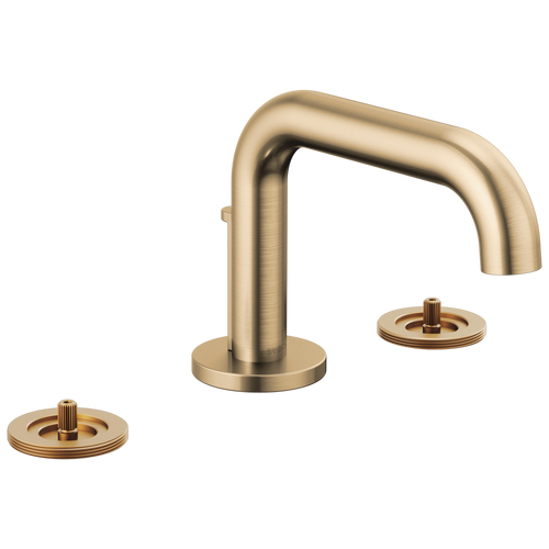 Brizo Litze 65334LF-GLLHP-ECO Widespread Lavatory Faucet with Low Spout - Less Handles 1.2 GPM in Luxe Gold Finish