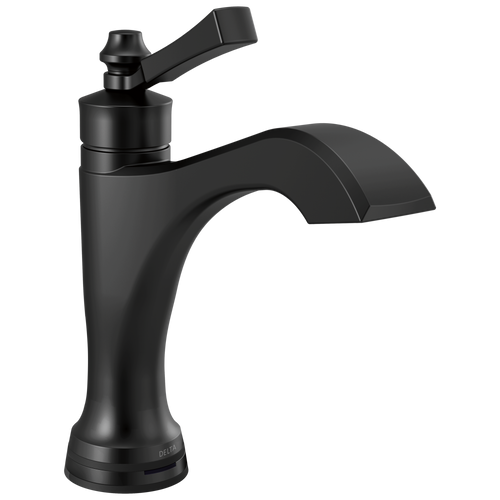 Delta Dorval: Single Handle ToucH2O.xt Bathroom Faucet Matte Black