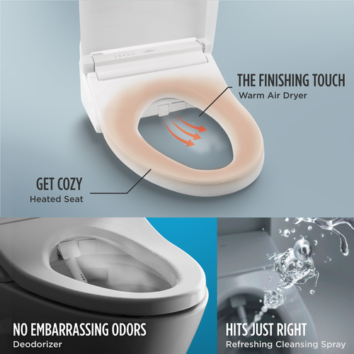 Toto C5 Elongated Electronic Washlet Bidet Toilet Seat with PREMIST, EWATER+, Wand Cleaning, and SoftClose Seat in Sedona Beige Toto C5 Elongated Electronic Washlet Bidet Toilet Seat with PREMIST, EWATER+, Wand Cleaning, and SoftClose Seat in Sedona Beige