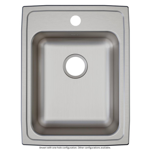 Elkay Lustertone Classic Stainless Steel 17" x 22" x 6-1/2", OS4-Hole Single Bowl Drop-in ADA Sink