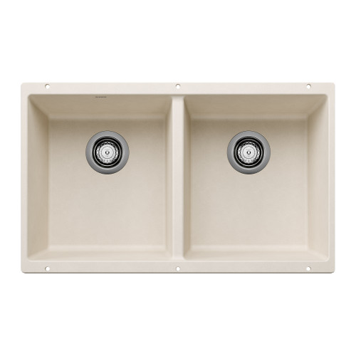 Blanco 527401: Precis Equal Double Bowl Sink - Soft White